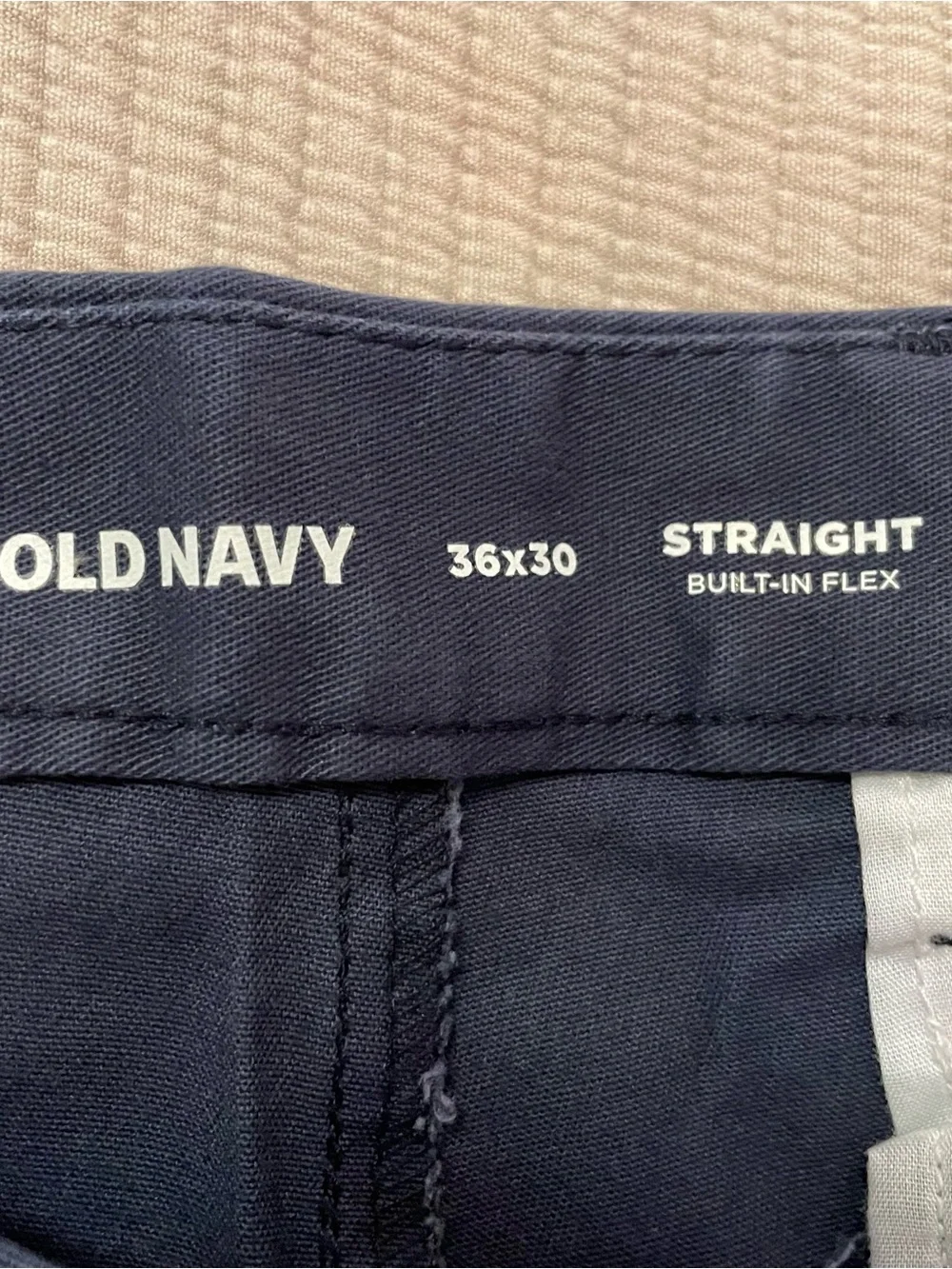 Old Navy Men's Dark Navy Straight-Leg Chinos